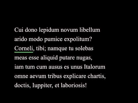 Catullus 1 Tercüme